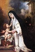 St Rose of Lima sg MURILLO, Bartolome Esteban